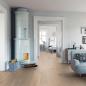 Preview: Parkett Boston Landhausdiele Eiche astig gebürstet geräuchert weiß matt versiegelt Thede & Witte 