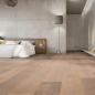 Preview: Parkett Boston Landhaus Breitdiele Eiche XL astig gebürstet weiß geölt Thede & Witte 