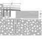 Preview: LPS 220 Abschlussprofil Edelstahl matt 90cm 
