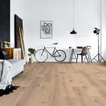 Parkett Boston Landhausdiele Eiche XL astig gebürstet weiß geölt Thede & Witte 