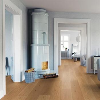 Parkett Boston Landhaus Breitdiele Eiche XL leicht astig gebürstet geölt Thede & Witte 
