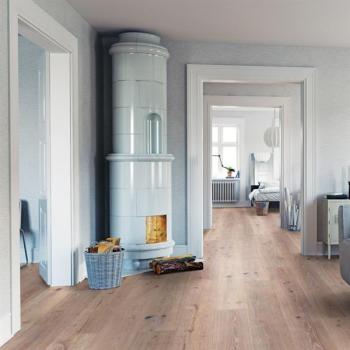 Parkett Boston Landhaus Breitdiele Eiche XL Whitewash gekalkt weiß geölt Thede & Witte 