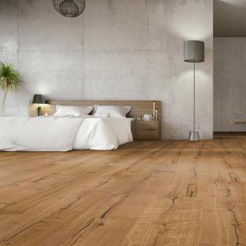 Parkett Boston Landhaus extra Breitdiele Eiche XXL rustikal tief gebürstet geölt Thede & Witte 