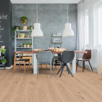 Parkett Euro Landhausdiele Eiche astig gebürstet weiß geölt Thede & Witte 
