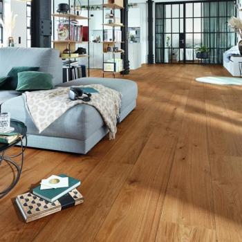 Eiche authentic kastanienbraun gebürstet 08911 Landhausdiele - Meister Lindura-Holzboden HD 400 naturgeölt 