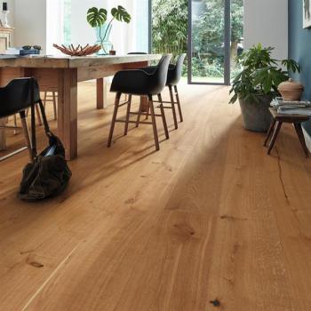 Eiche authentic gebürstet 08904 Landhausdiele - Meister Lindura-Holzboden HD 400 naturgeölt 
