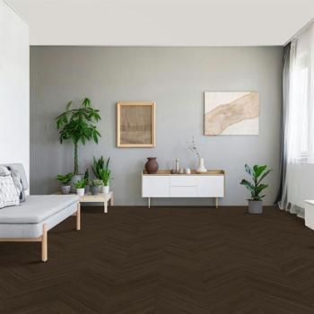 Parador Vinyl Trendtime 10 Eiche Oxford dunkelbraun Chevorn-Stab 