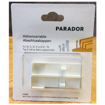 Parador Universal Abschlusskappen für SL 1, SL 3, SL 5, SL 5 WF, SL 6, SL 18, in Weiß