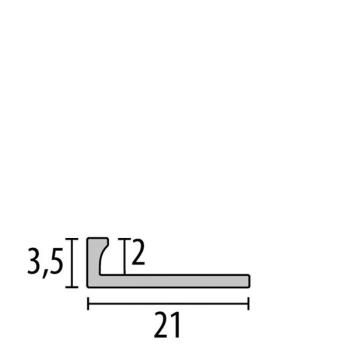 Küberit Doppel-K Abschlussprofil 299 G F2 Edelstahl 250 cm 