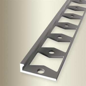 Küberit Doppel-K Abschlussprofil 302 G F2 Edelstahl 250 cm 