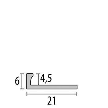 Küberit Doppel-K Abschlussprofil 302 G F2 Edelstahl 250 cm 