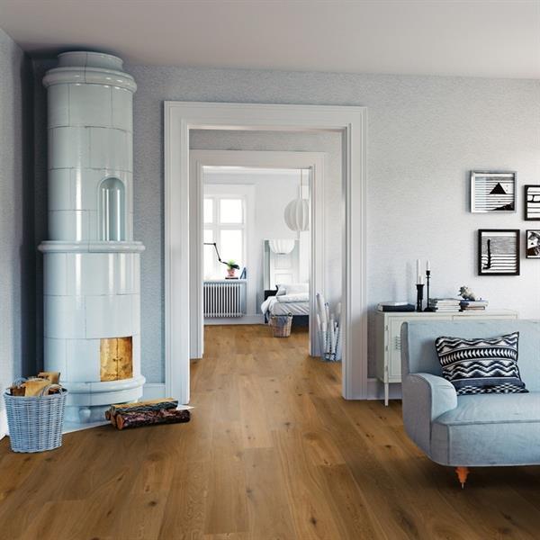 Parkett Boston Landhausdiele Eiche astig gebürstet geräuchert matt versiegelt Thede & Witte 