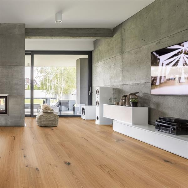 Parkett Boston Landhaus Breitdiele Eiche XL astig handgehobelt geölt Thede & Witte 