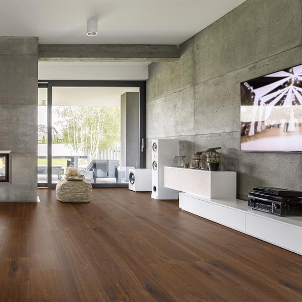 Parkett Boston Landhaus Breitdiele Eiche XL darkbrown astig handgehobelt dunkel geräuchert geölt Thede & Witte 