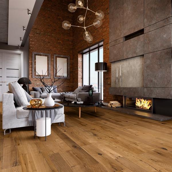 Parkett Boston Landhaus Breitdiele Eiche XL Modul astig rustikal gebürstet geölt Thede & Witte 