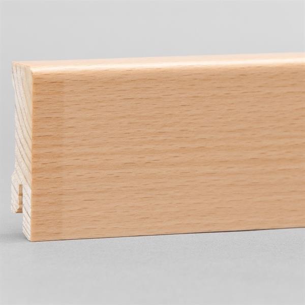 KGM Sockelleisten Modern 40 Buche gedämpft natur lackiert - nur noch 12 lfm verfügbar