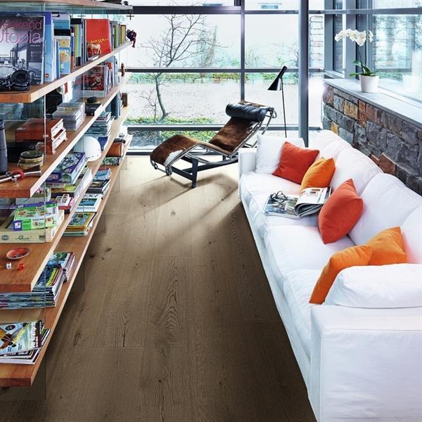 Eiche authentic lehmgrau gebürstet 08901 Landhausdiele - Meister Lindura-Holzboden HD 400 naturgeölt 