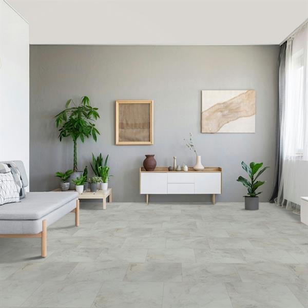 Parador Vinyl Trendtime 5 Marmor Abbey weiß quadratische Fliese 