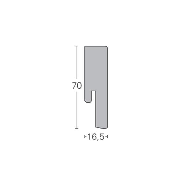 Parador Sockelleisten SL 18 D146 Lärche Apollo weiß            