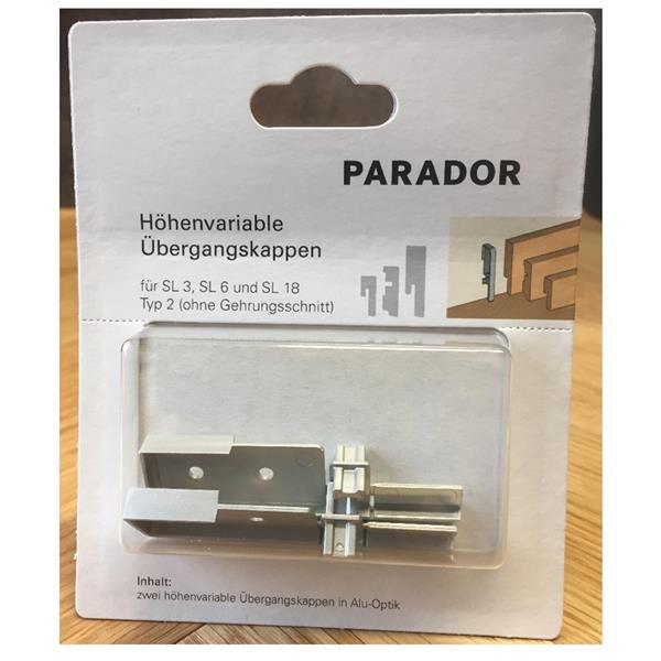 Parador Universal Übergangskappen für SL 1, SL 3, SL 5, SL 5 WF, SL 6, SL 18, in Alu-Optik