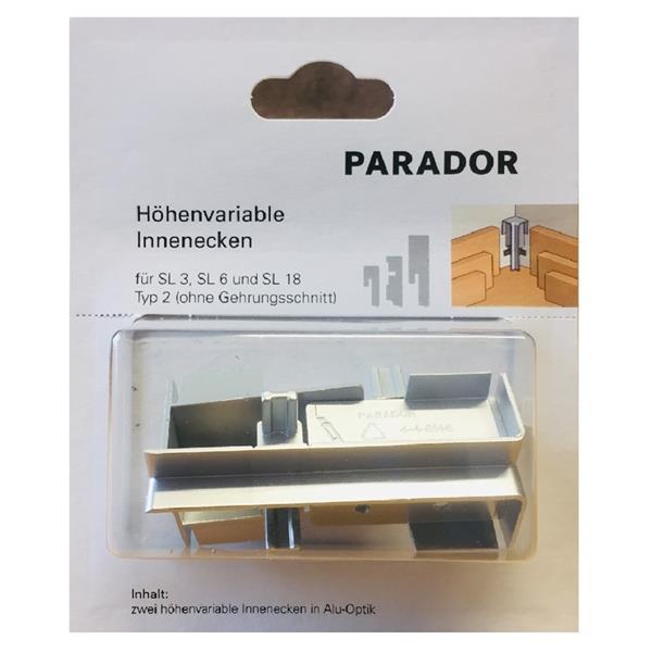 Parador Universal Innenecken für SL 1, SL 3, SL 5, SL 5 WF, SL 6, SL 18, in Alu-Optik 