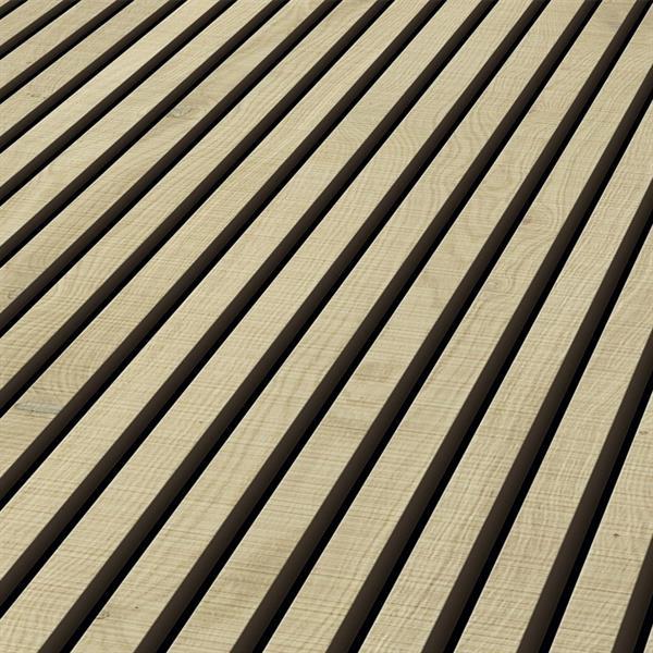 Eiche Werra weiß naturgeölt, sägerau - ter Hürne Akustikpaneele 1-seitig furniert